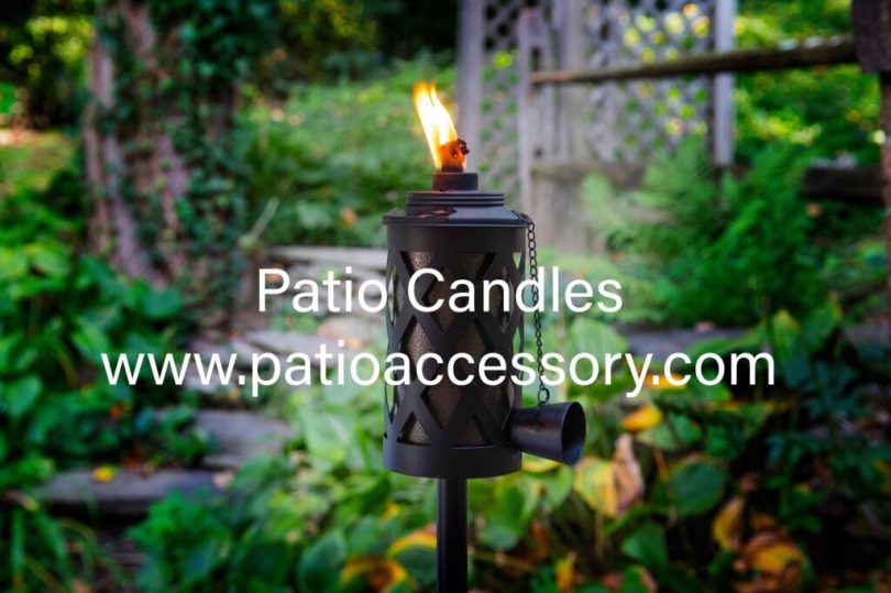 Patio Candle Light a Fashion Look in the Dark