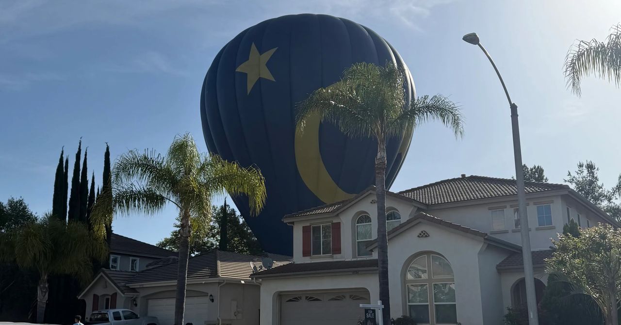 A Hot-Air Balloon Landed in a California Backyard. The Owner Says It’s a ‘Very Rare’ Event