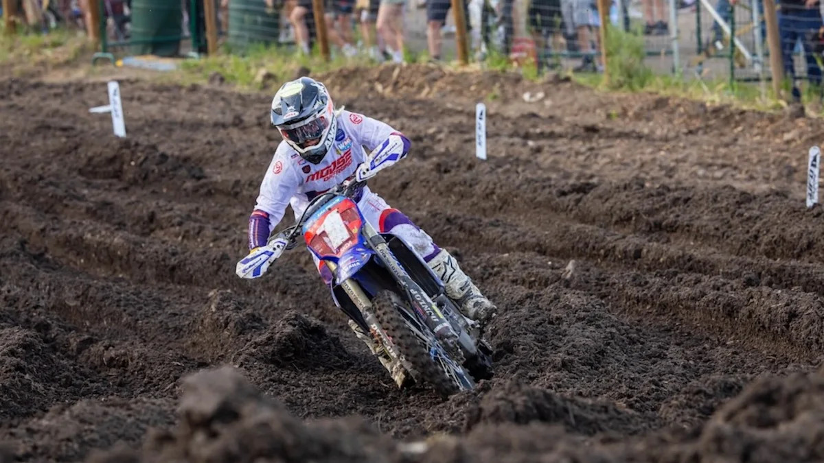 Lachlan Turner wins Budds Creek Moto 1 with mid-race pass