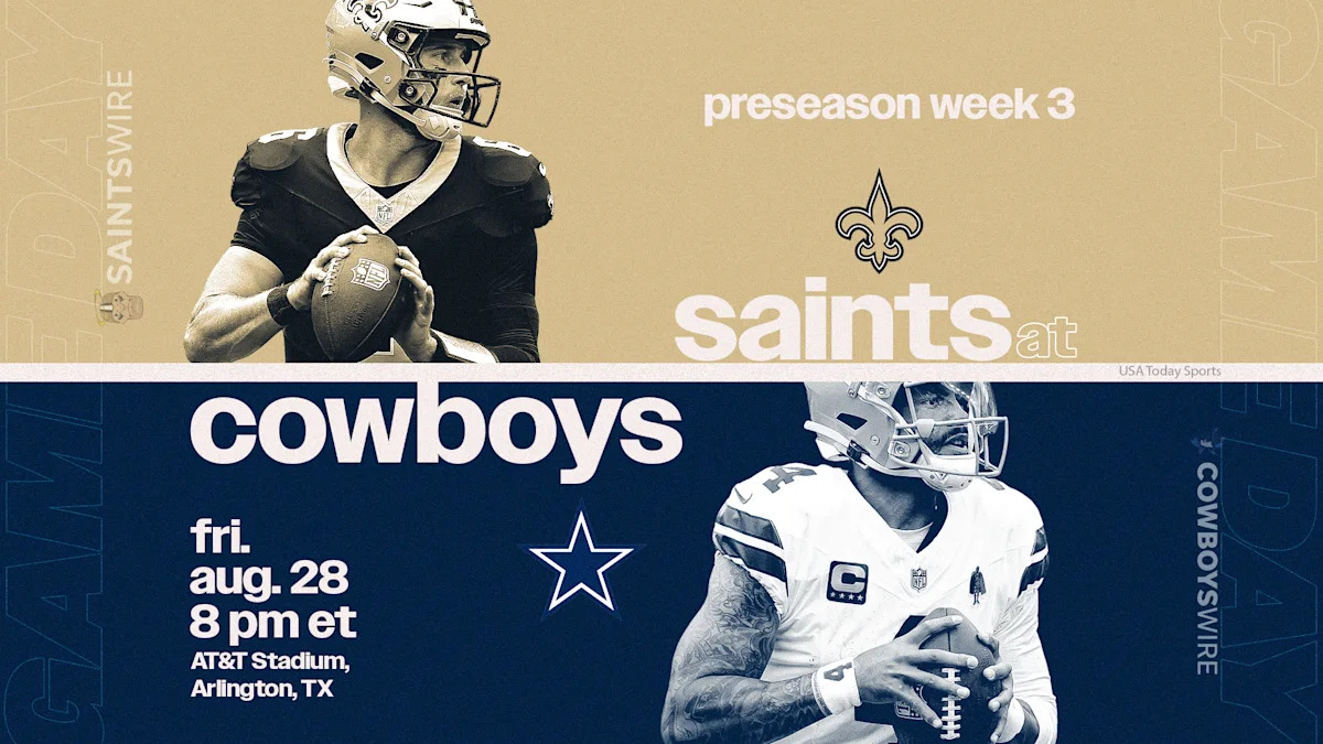 Saints vs Cowboys live updates: Start time, channel for preseason game