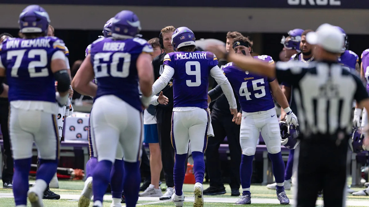 J.J. McCarthy won’t play for Vikings in preseason finale, due to ankle injury
