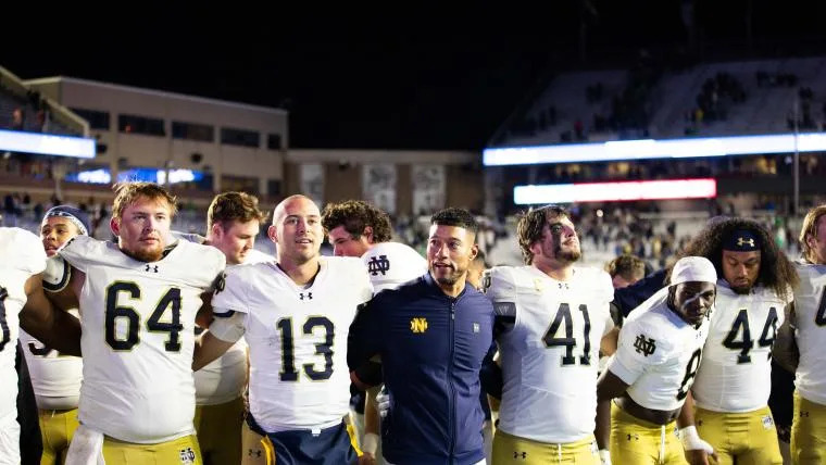 Aaron Taylor talks Notre Dame’s OL amid up-and-down fall camp, and drops huge Indiana prediction