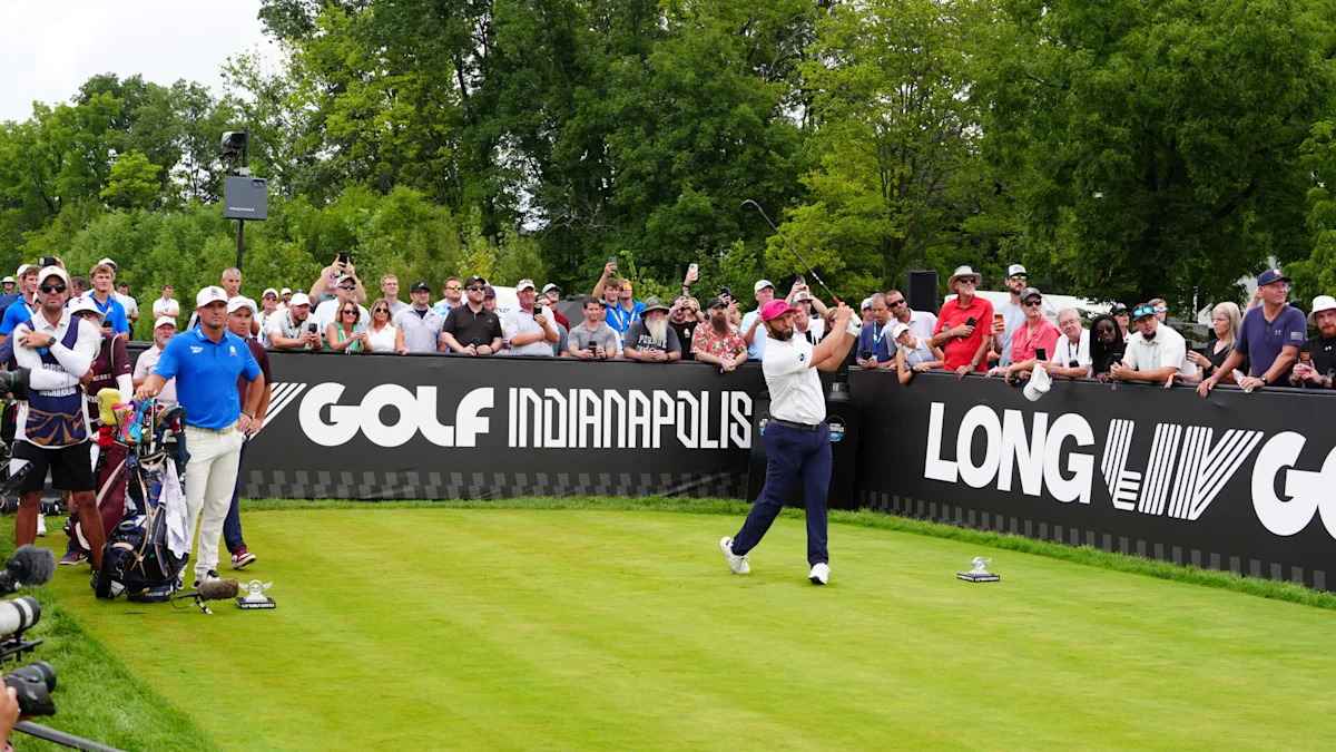 LIV Golf season finale begins with plenty of noise and a lot left unsaid