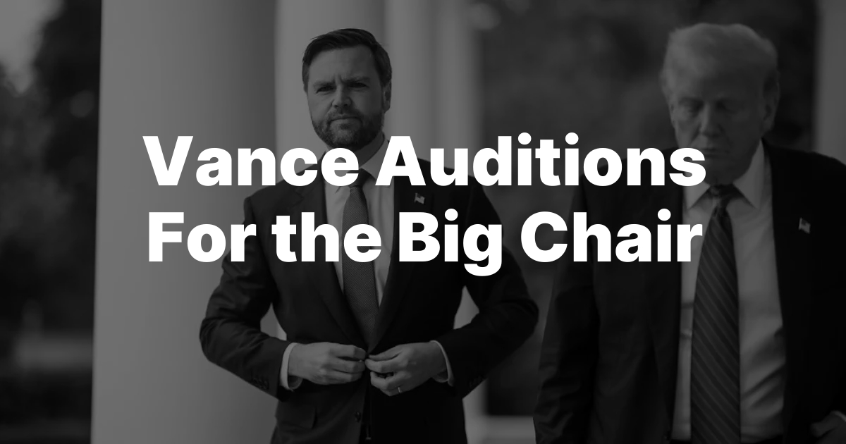 Vance Auditions For the Big Chair