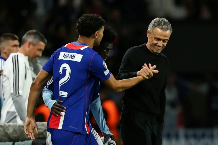 Luis Enrique hails ‘marvellous’ Dembele as PSG win big in Champions League