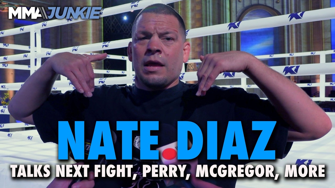 Nate Diaz rips ‘punching bag’ Ilia Topuria for getting ‘ass whooped’ by Justin Gaethje