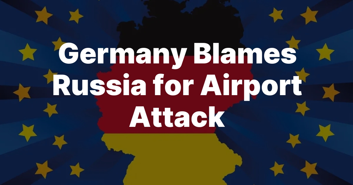 Germany Blames Russia for Airport Attack