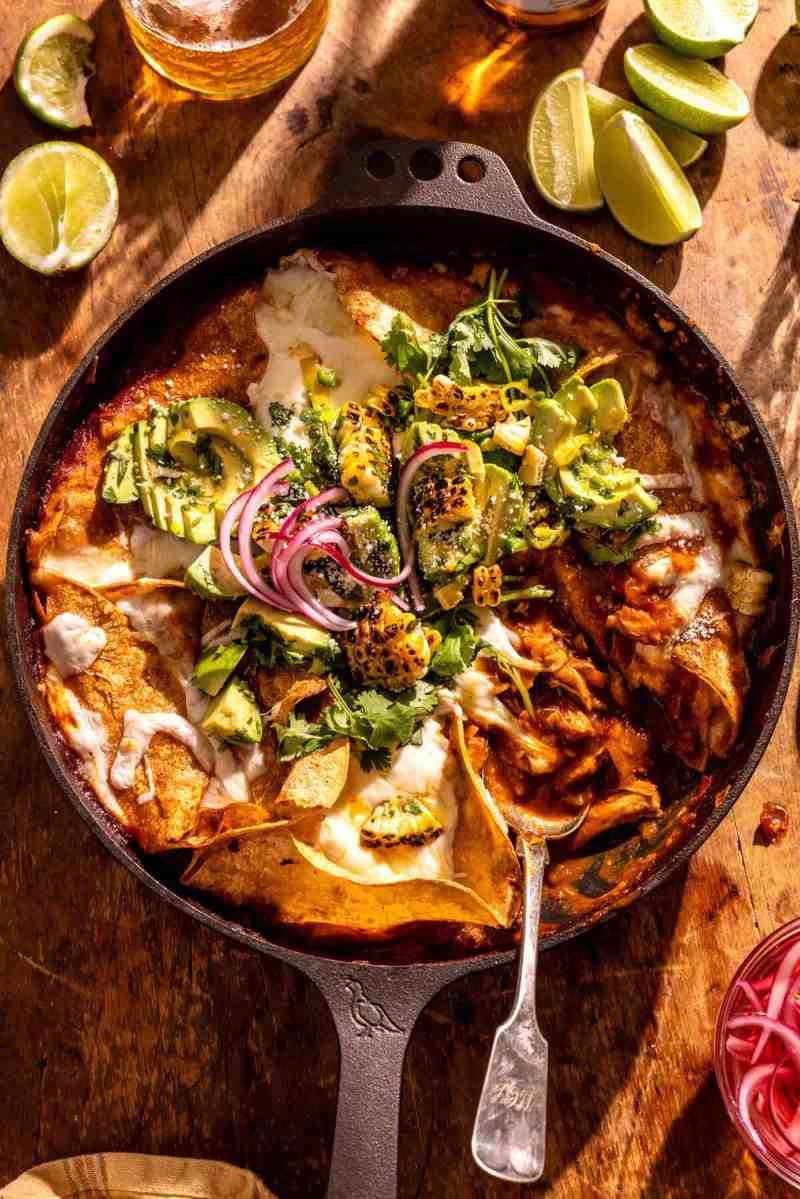 Honey Chipotle Chicken Enchilada Bake.